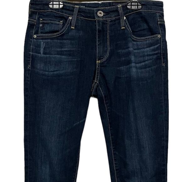 Adriano Goldschmied Distressed Dark Wash The Legging Ankle Jeans - Picture 2 of 10